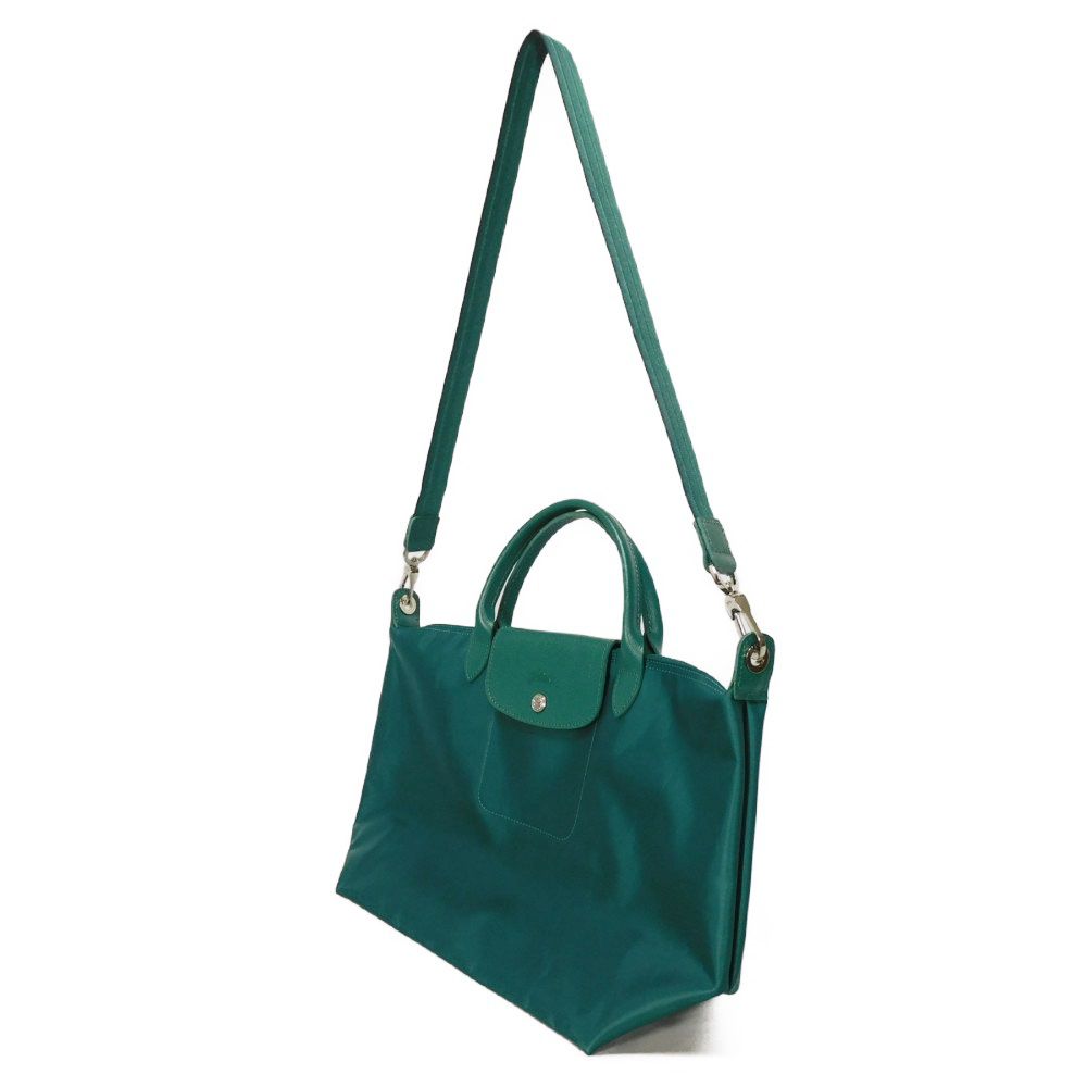 Used Le Pliage Energy Large Top Handle 2-Way Shoulder Bag (12768) Green (1515 578 033 7922) Emerald Unisex from Japan