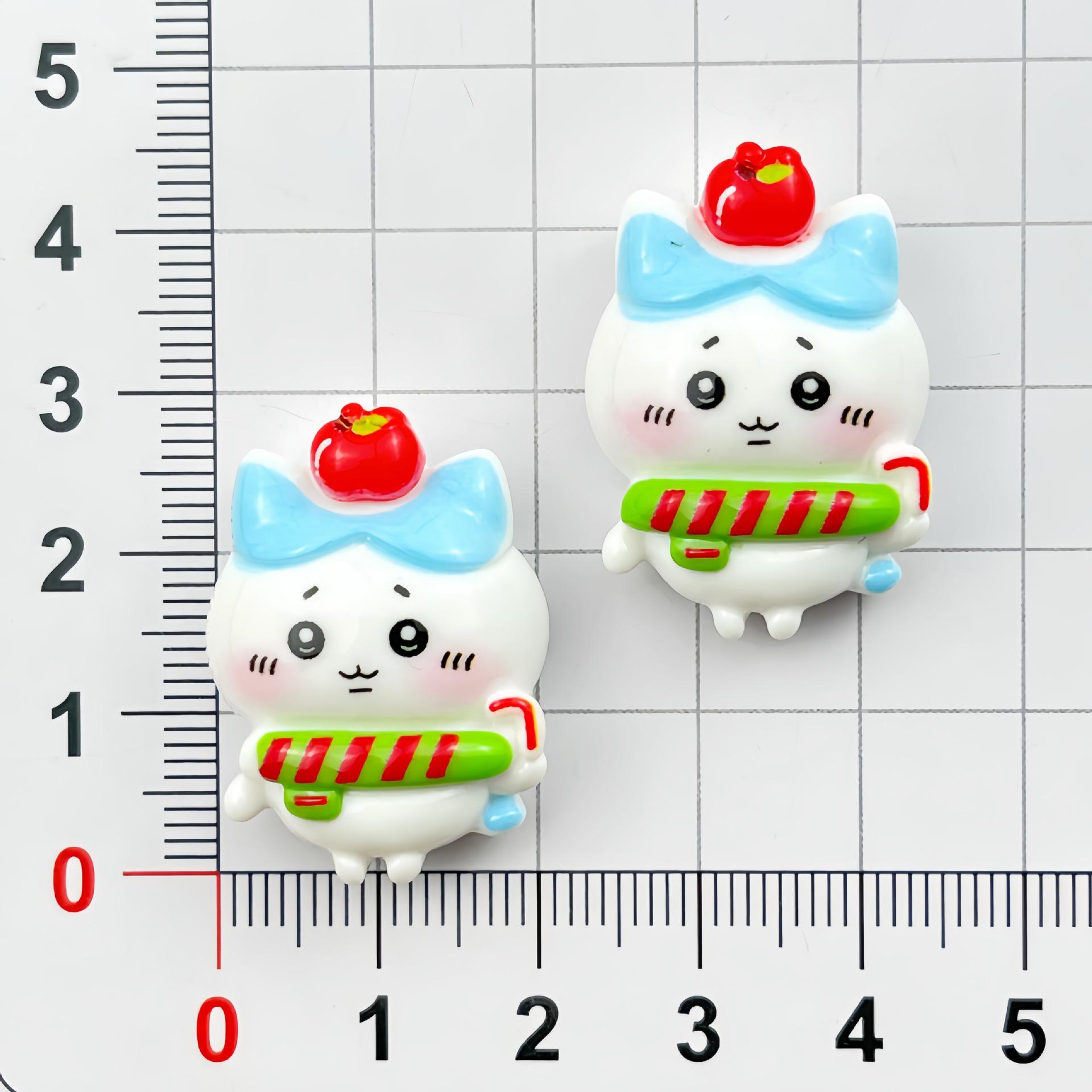 Cartoon Christmas Jiji Kawa Resin DIY Accessories: Cream Glue, Hair Clip, Phone Case, Magnet, Shoe Buckle Material.