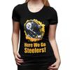Steeler Logo TShirt for Women ONeck Streetwear T Shirts Womens Tees Short Summer Clothes Tops