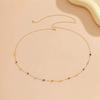 Bohemian Colorful Crystal Sexy Double Layered Fashion Body Chain European and American Fine Chain Pearl Spicy Girl Waist Chain