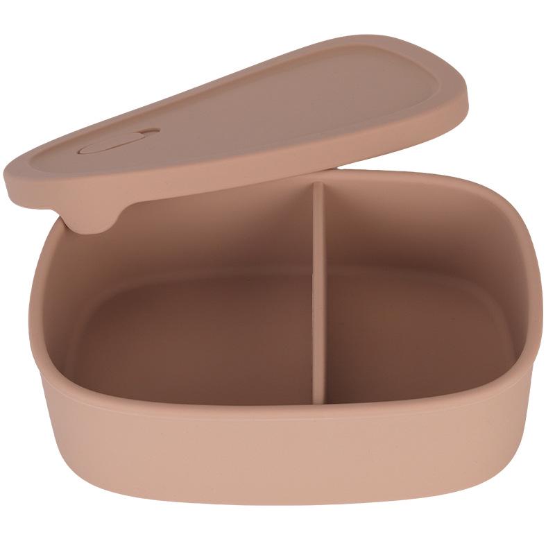Customizable Silicone Lunch Box with Multiple Capacities, Microwave & Fridge Safe, Perfect for Office Workers & Students