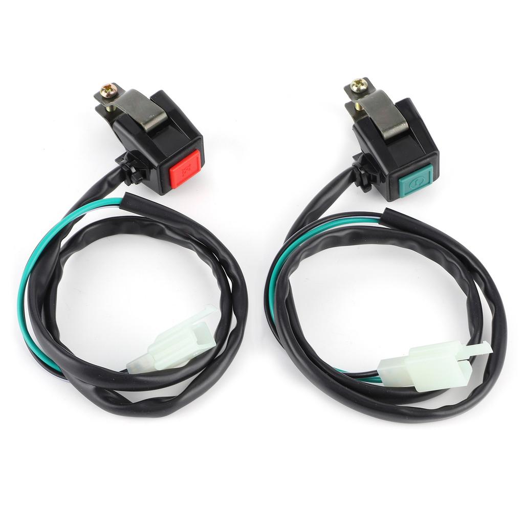 Universal Motorsykkel Starter Kill Switch Styre Tenning Dual Button 22mm Passer til Yamaha ATV Dit