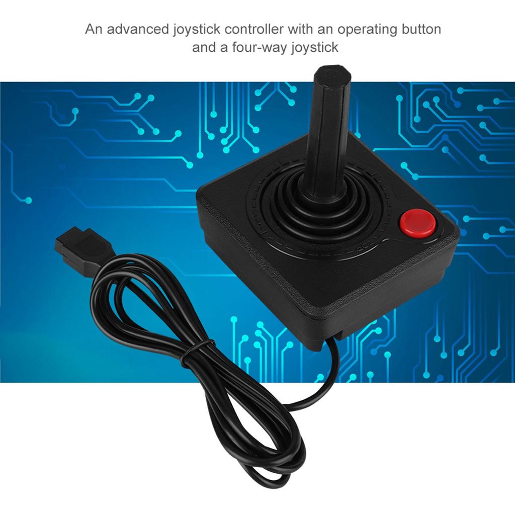 Ergonomic Comfortable Wireless Controller Analog Stick Wear Resistant 3D Analog Joystick Friendly Materials ABS for Atari 2600