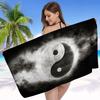 Nature Yin Yang Chinese Tai Chi Bagua Microfiber Blanket Quick Drying Beach Towels Printing Super Absorbent Pool Towel Blanket