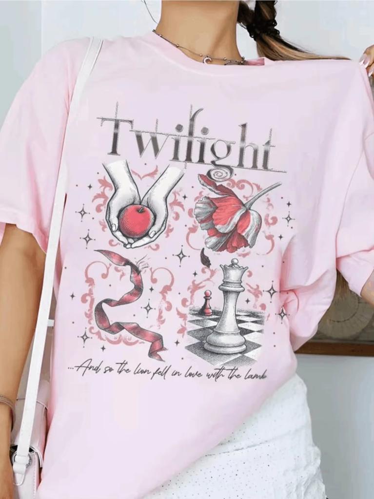 Hot Sale Twilight Inspired Shirt Book Cover Aesthetic Tshirt Twilight Saga Fan Gift Lightweight Breathable Comfortable Clothes