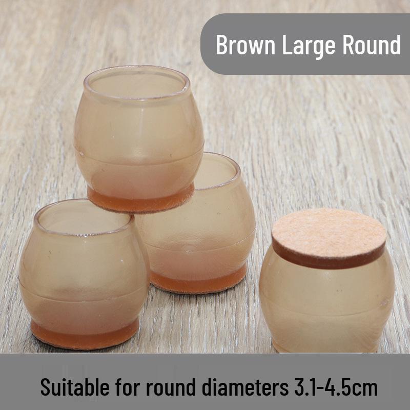 Silent Wear-Resistant Silicone Chair and Table Leg Covers