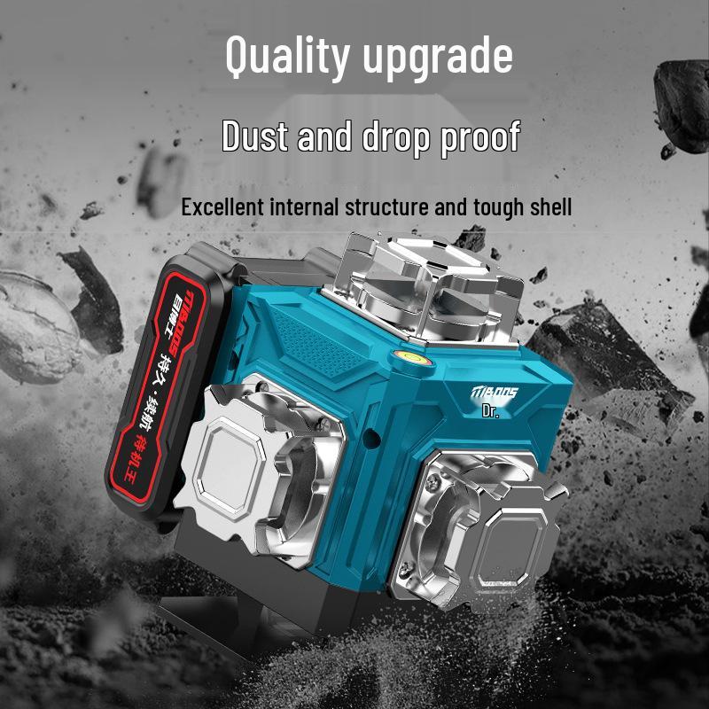 High-Precision Infrared Laser Level with Green & Blue Light for Outdoor Use