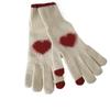 Touchscreen Love Heart Gloves Warm Cycling Gloves Fashion Women Knitted Gloves  Ladies