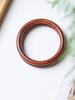 Ethnic Style Wenwan Jewelry - Blood Sandalwood, Green Sandalwood, Ebony, Rosewood, and Agarwood Thin Bangle Bracelet (0.8 Round Bar).