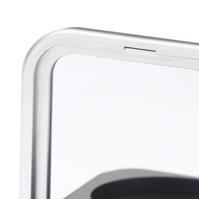 Leere magnetische Kosmetik-Palette Halterbox mit Spiegel Runde Gitter 60 mm Platte Lidschatten Rouge Lippenstift DIY Puder Make-up Box