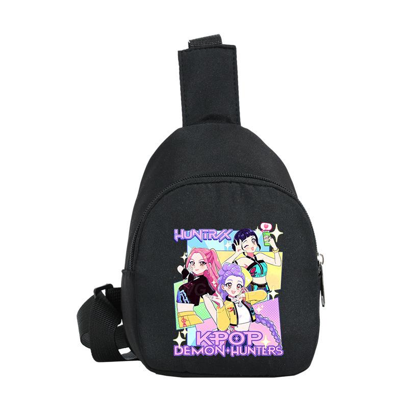 Children'S Breast Bag Animation Cartoon Peripheral Printing Casual Shoulder Bag Going Out Portable Messenger Bag