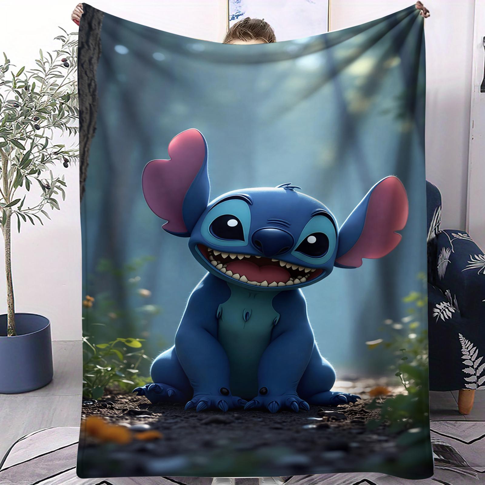 

1PC Cartoon Cute Print Ultra Soft Blanket For Office Travel Comfort Leisure Camp Travel Multifunctional Universal Blanket Fan Gi 75cmx90cm