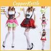 Classic Style Women Oktoberfest Cosplay Costume German Beer Holiday Wench Dress