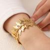 New niche versatile simple bracelet with branches and leaves, high-end opening simple trendy decoration