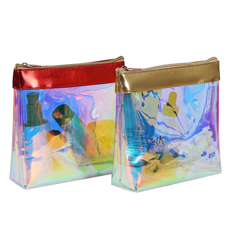 Voděodolná kosmetická taška z TPU s vysokou kapacitou a designem s barevně měnícím se bodem