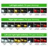 Rechargeable LED Work Lights 6 Modes Foldtable Flashlight with Magnetic Hanging Hook Type-C USB Charging for Camping Car Repair Workshop Emergency