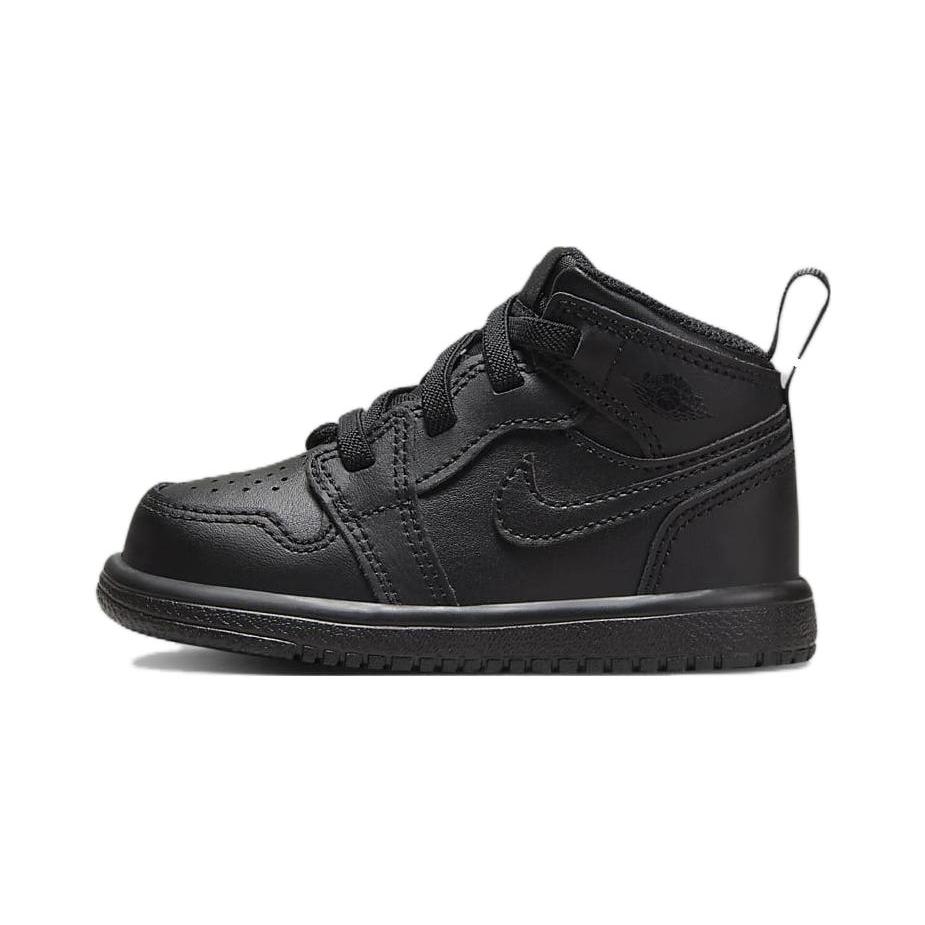 

New Jordan Air Jordan 1 Anti-Slip Anti-Kick High-Top Kids Skateboarding Shoes Black Infant And Toddler DR9744-093 23.5