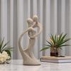 Couple Sculpture,Modern Abstract Resin Kissings Lovers Statue Ornament for Living Room Coffee Table Shelf Accent Decors