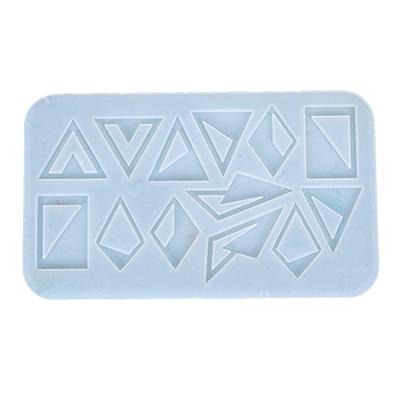 Silicone Earrings Mold Diamond-shaped Earrings Pendant Mold Resin Casting Mold Craft Tools Suitable for Women Girls