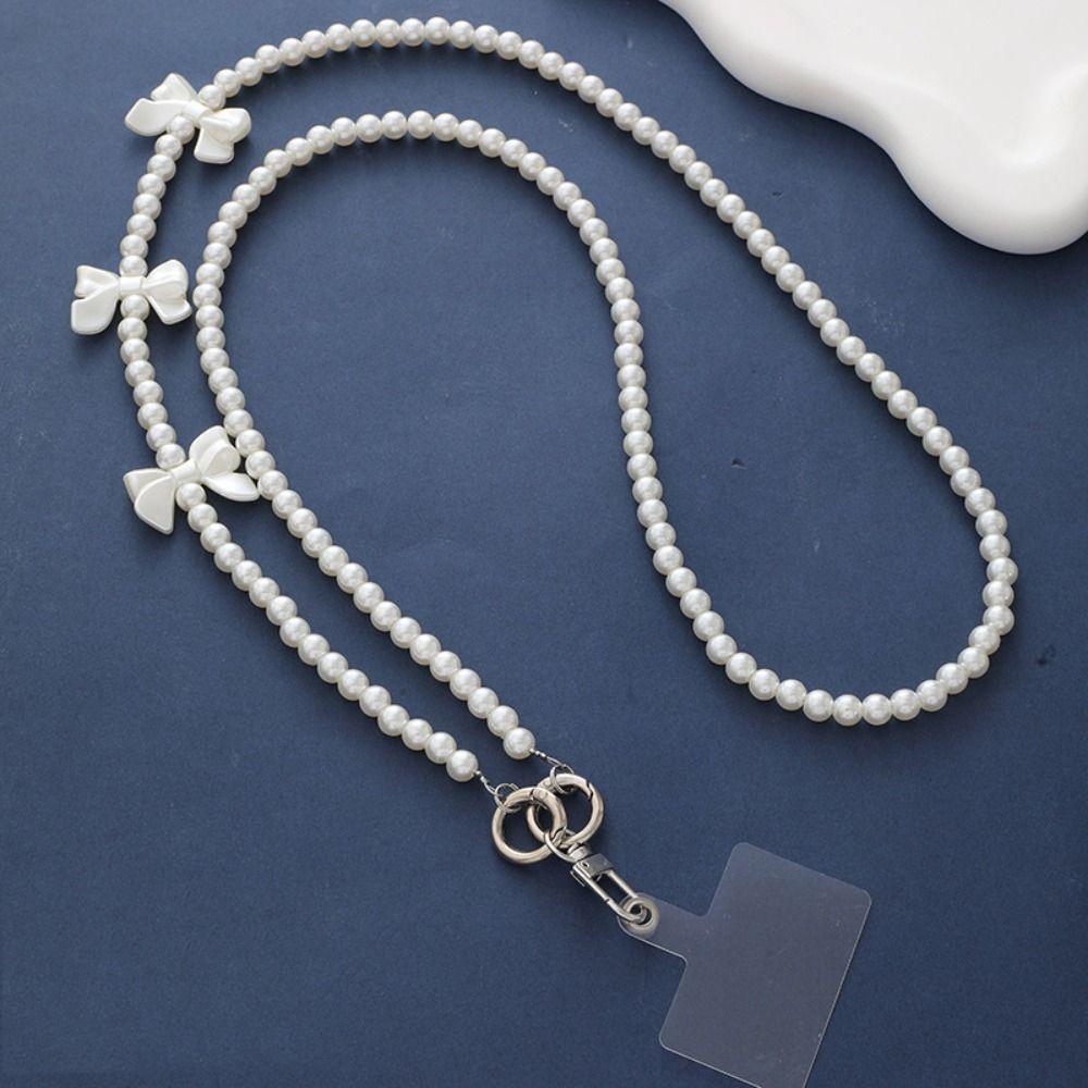 Crossbody Phone Crossbody Chain Beads Anti Theft Phone Strap  Mobile Phone Pendant