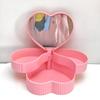 Rotating Heart Shape Jewelry Boxes Large Capacity Jewelry Display Box Jewelry Organizer  Dresser
