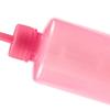 Wimpernreinigungsflasche Ellbogenausguss Auslaufsicher Leere Plastik-Quetschwaschflasche für Wimpernverlängerung Rosa 250 ml