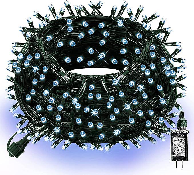 

24V US Standard Flashing Color String Lights for Outdoor Trees and Balconies - Starry Festival Decoration, Low Voltage 100 LEDs - Eight Functions