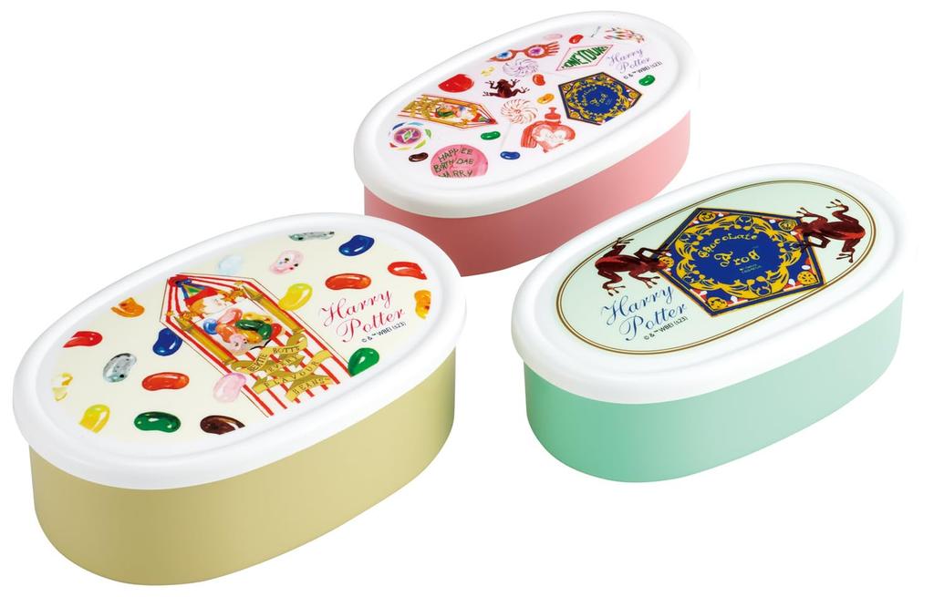 Skater Lunch Sealable Storage Made in Japan Medium Small Set of Harry Honeydukes SRS3SAG66394 Box, Container, Container, (Large 400ml, 280ml, 180ml),
