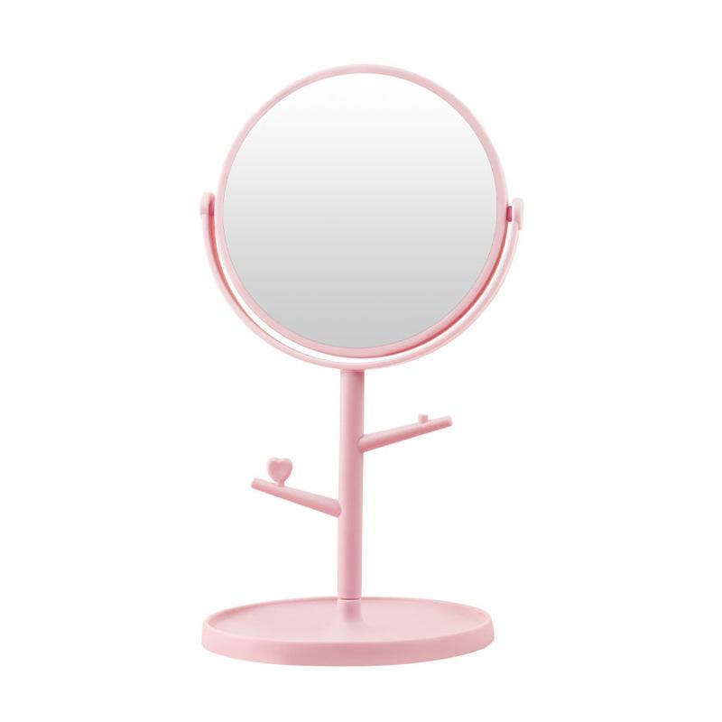 Makeup MirrorDressing Table Double-sided Desktop Portable Student Dormitory Desktop Beauty Mirror Princess Mirror