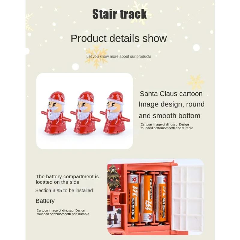 Ηλεκτρική Σκάλα Αναρρίχησης Κούκλα Άγιος Βασίλης Παιδικά Μουσικά Παιχνίδια Σιδηροδρομική Τσουλήθρα Χριστουγεννιάτικο Στολίδι Διακόσμηση Διακόσμηση Σπιτιού Δώρο Πρωτοχρονιάς 2024