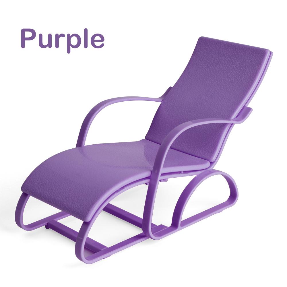 Mini Poupée Chaise de Plage Chaise Longue Pliante 1:6 Échelle Maison de Jeu Banc de Jardin Meubles de Maison de Poupée Accessoires Jouets Cadeaux