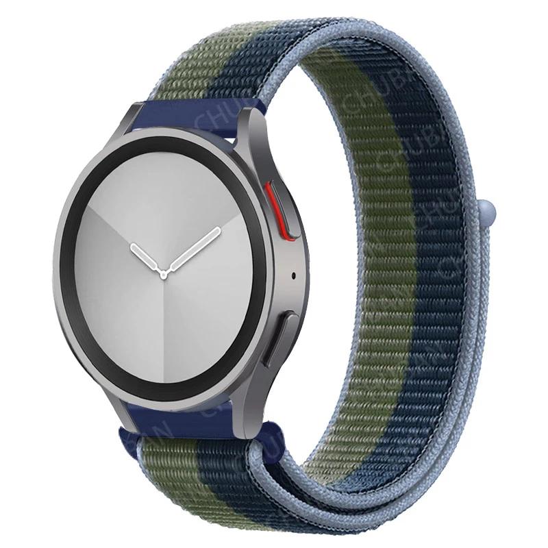 Nylonový smyčkový pásek pro Samsung Galaxy Watch 6/5/pro/4/Classic/active 2 43-47-44mm 20mm/22mm sportovní náramek huawei gt 4/2/e/3 pásek