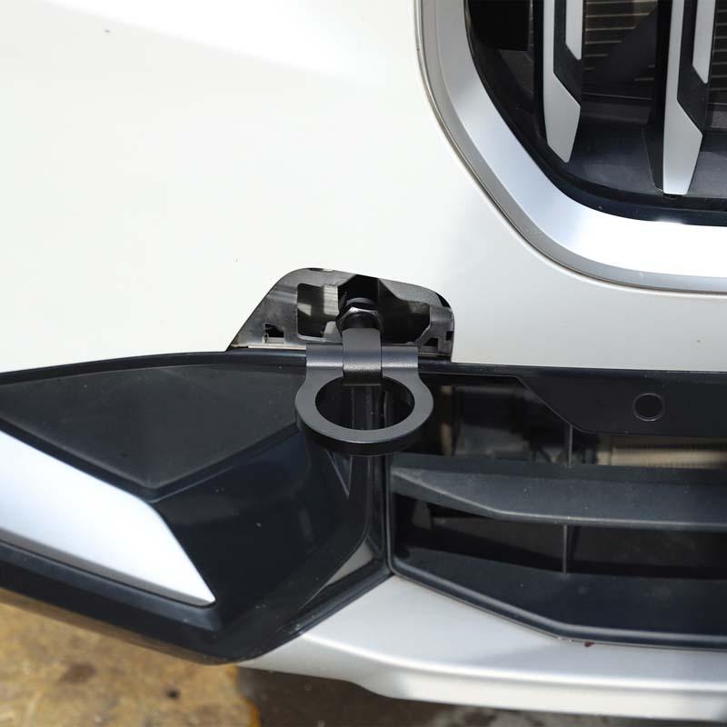 Car Forward Trailer Hook Tow Ring Bumper Tow Hook Trim For BMW X1 U11 2023-2026 Aluminum Alloy Exterior Car Accessories