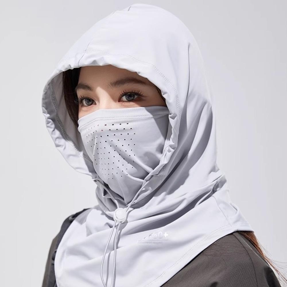 Adjustable Cycling Uv Protection Masks Dual Use Sunscreen Full Face Cover Fishing