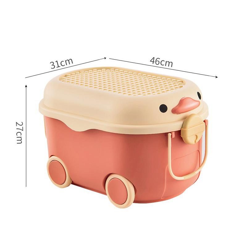 

Ящик для зберігання дитячих іграшок. Побутовий контейнер для сортування. Пластиковий контейнер великої ємності. Ящик для зберігання різноманітних закусок. Органайзер для дитячого одягу. M червоний