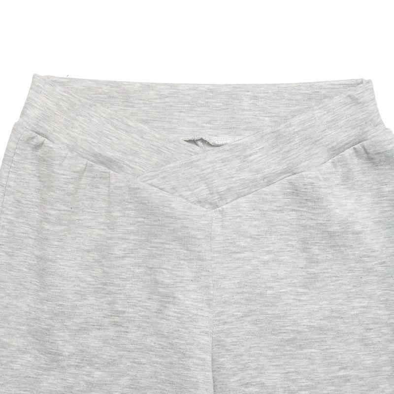 Pantaloni da Donna Slim Fit a Zampa Casual Stile di Strada Grigio