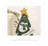 Ornamenti Natalizi Retro in Legno con Albero di Natale e Pupazzo di Neve per Decorazioni Domestiche