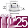 Stepped Timing Pulley 5M, 36 Teeth, T-Slot Width 16/21/27, Bore 5-25mm, BF Type.
