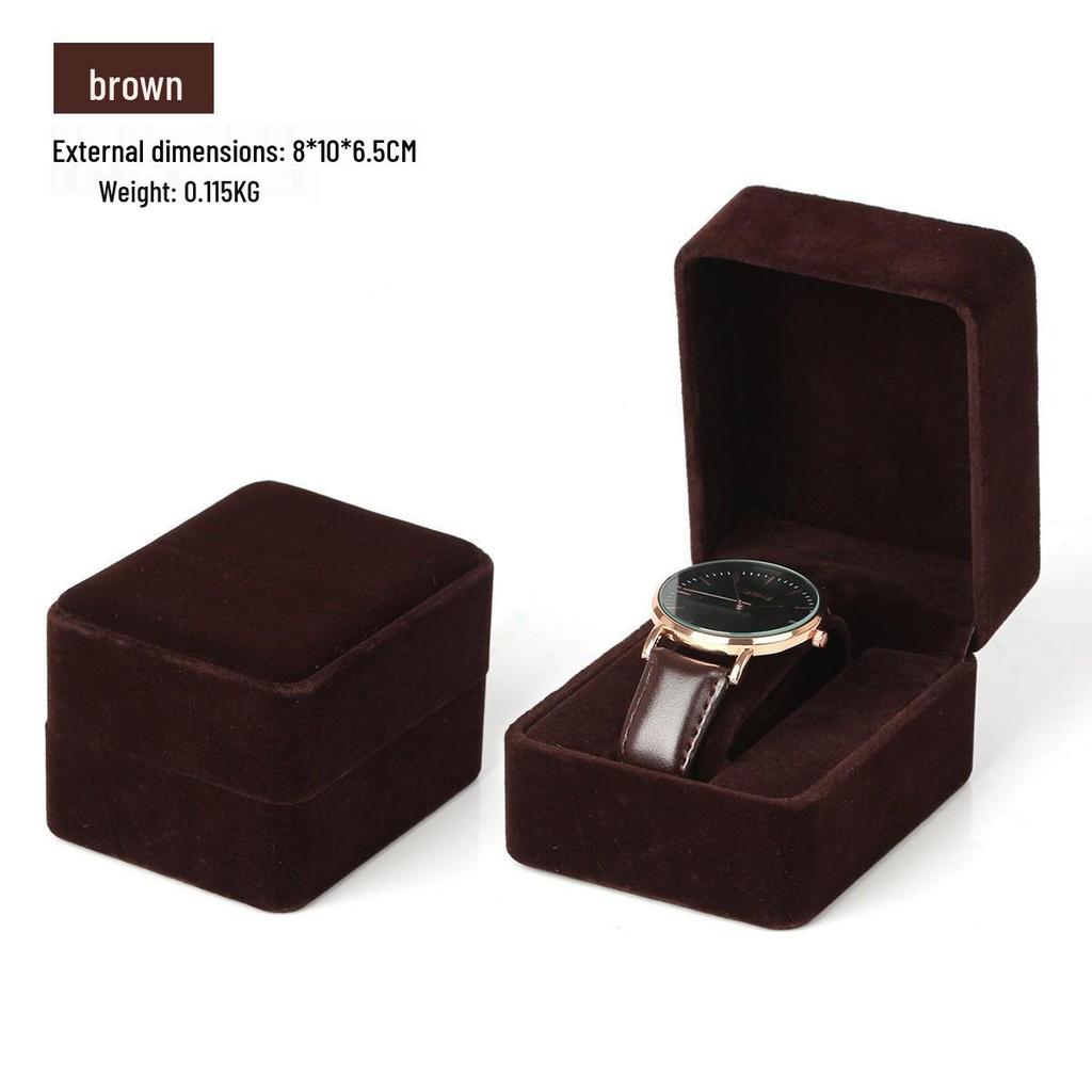 Men's Rounded Corner PU Leather Watch Box - Stylish Flip-Top Design for Storage and Packaging
