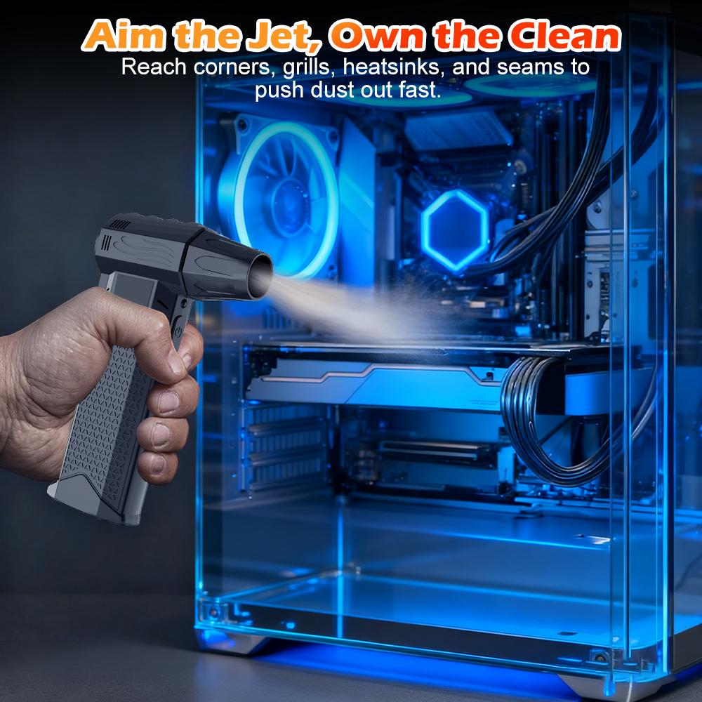 Cleaning Blower Tool Turbo Fan Brushless Violent Jet Fan Blowing Snow Car Portable Electric Air Duster Blow And Suction 2 in 1
