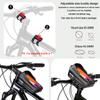 WILD MAN Bike Bag 2L Frame Front Tube Cycling Bag Bicycle Waterproof Phone Case Holder 7.4 Inches Touch Screen Bag