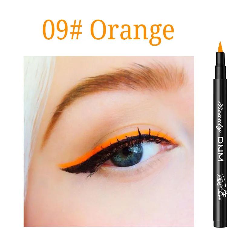 12-Color Matte Eyeliner Easy-To-Pigment Smooth Liquid Eyeliner Pen Non-Smudge Long-Lasting Fine Nib Liner Makeup Quick-Drying