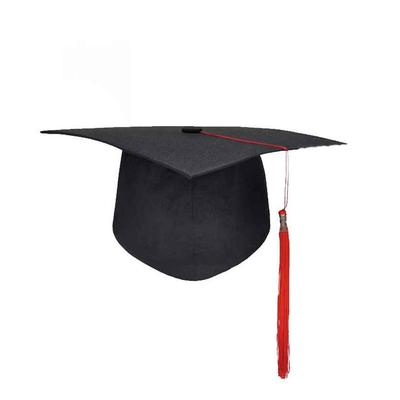 Academic Hat Headwear Academy Souvenir Caps Decoration Cosplay Supplies DIY Unisex Closure Graduation Hat Headmaster/Red
