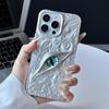 Fajne etui 3D z złymi oczami na telefon iPhone 17 Air 16 15 14 13 12 11 Pro Max Matowe Odporne na wstrząsy Miękkie pokrycie TPU