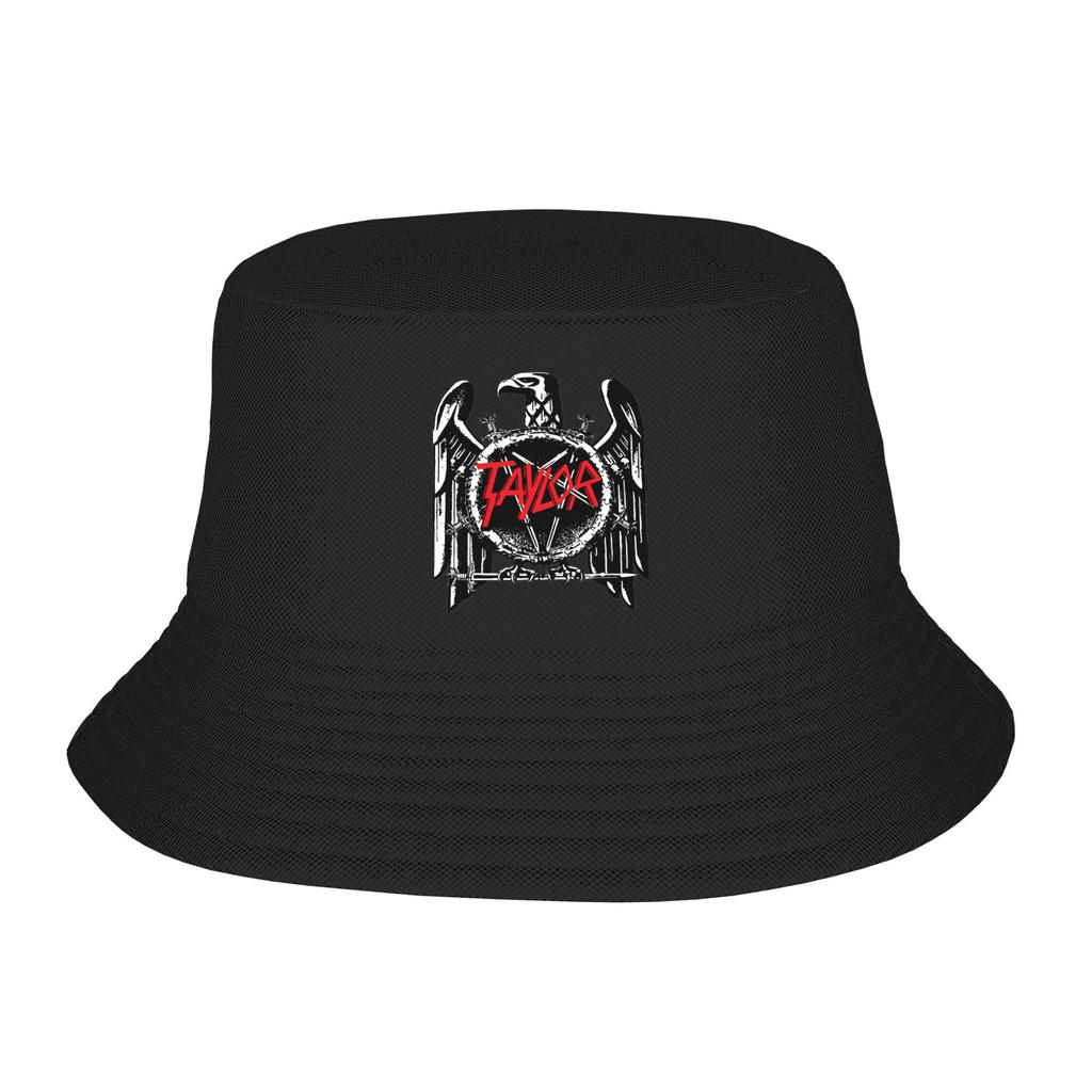 Design Unico Logo Slayer Band Metal Anni '80 Trash Metal Cappelli a Secchiello Uomo Donna Outdoor Cappelli da Pescatore Cappello da Spiaggia Cappello Boonie
