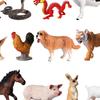 12 Pieces Animals Model Jungle and Zoo Figurines Lifelike Craft Educational Learning Toys
