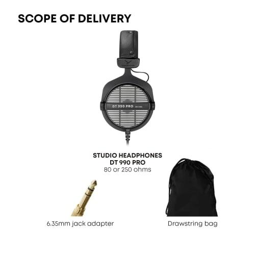 Beyerdynamic DT 990 PRO (250) Open-Back Monitor Headphones