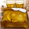Good Night Series Moon Star Quilt Cover Three-piece Double Bed Pillowcase Bedding