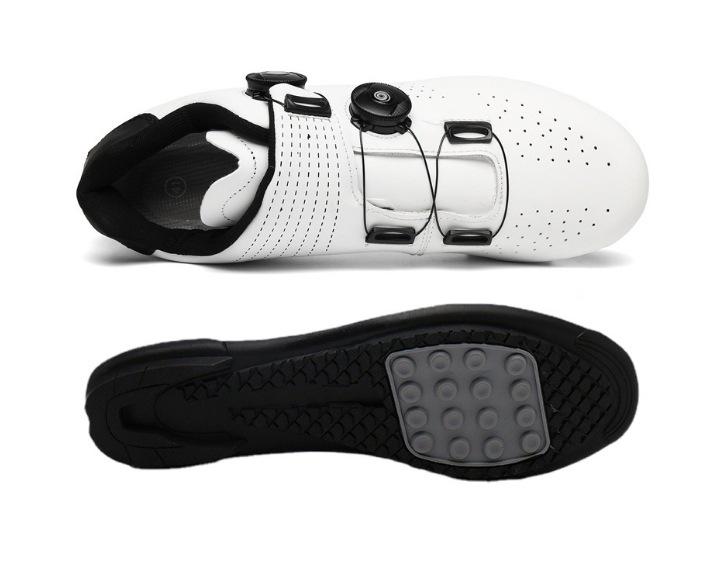 

Unisex Hard Sole Cleat Cycling Shoes for Mountain, Road, and Casual Use Size 38