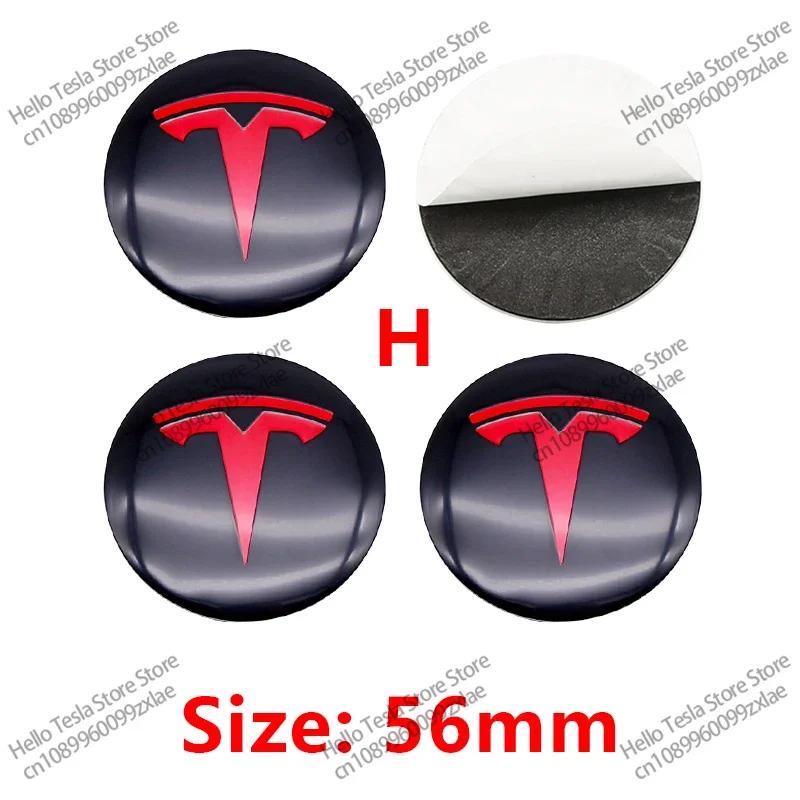

Car Sticker Tesla 4Pcs 56/60mm Car Wheel Center Hub Cap Car Accessorie For Tesla Model 3 2021 S X Y Style Roadster Invader Coil